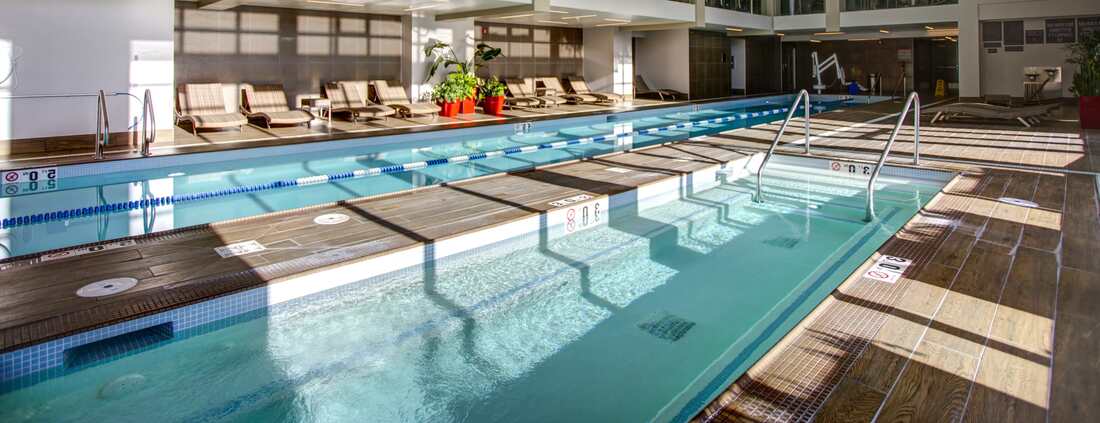 Two lane pools were installed for our commercial client. Our client is a hotel chain that is based in Vancouver.